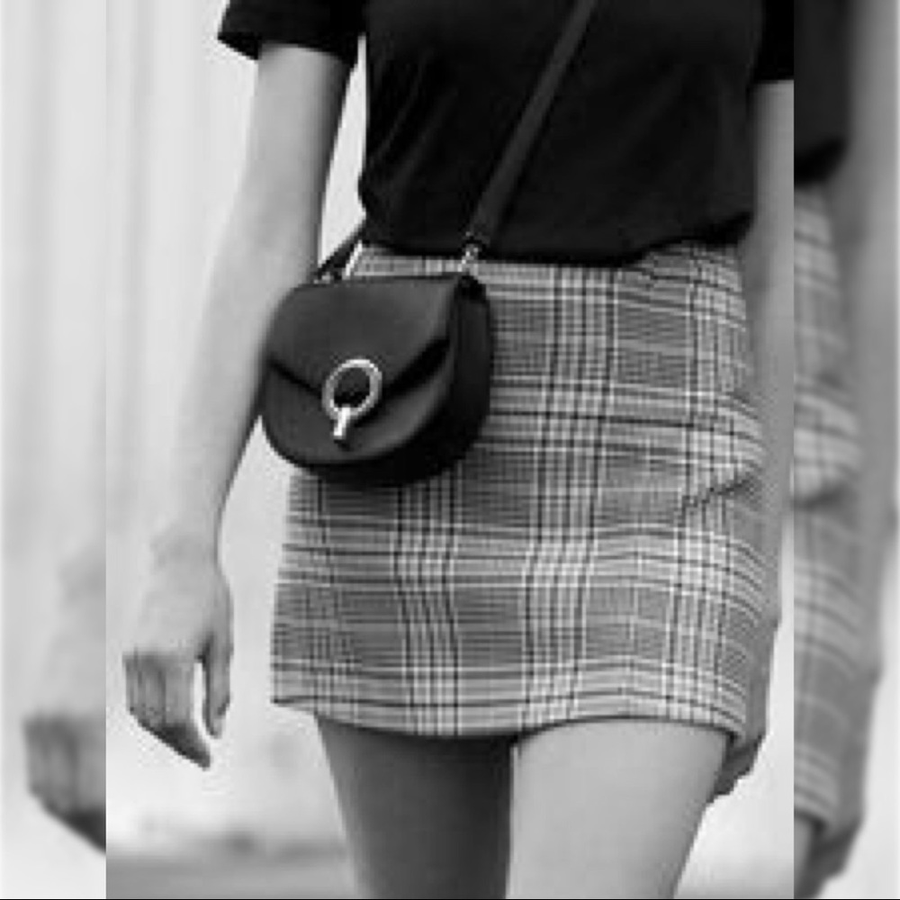 Sandro Checked Skirt